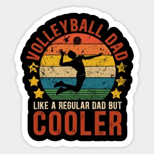 Volleyball Dad Funny Vintage Volleyball Father's Day Gift Sticker